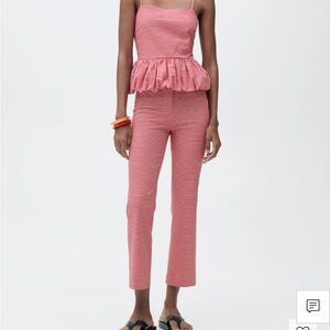 Mango Red and White Tank Top